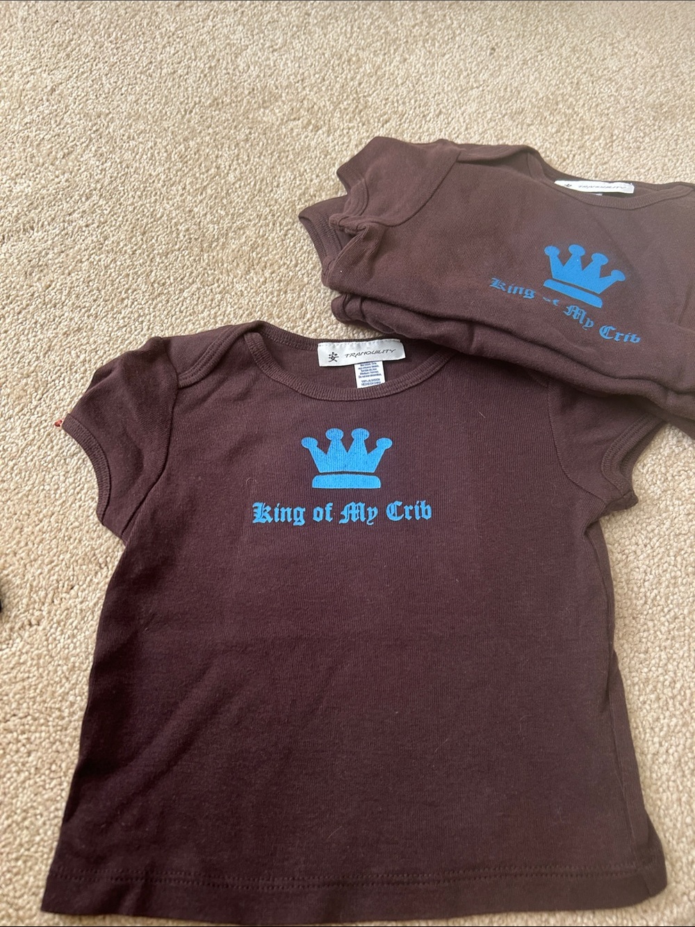 King of My Crib Brown Short Sleeve Tee